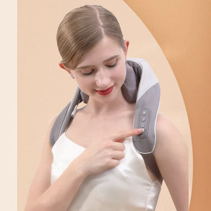 Warm Neck and Shoulder Massage Wrap for Pain Relief