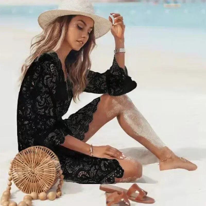 Variant image for Breezy Bliss | White Summer Dress for Women-1