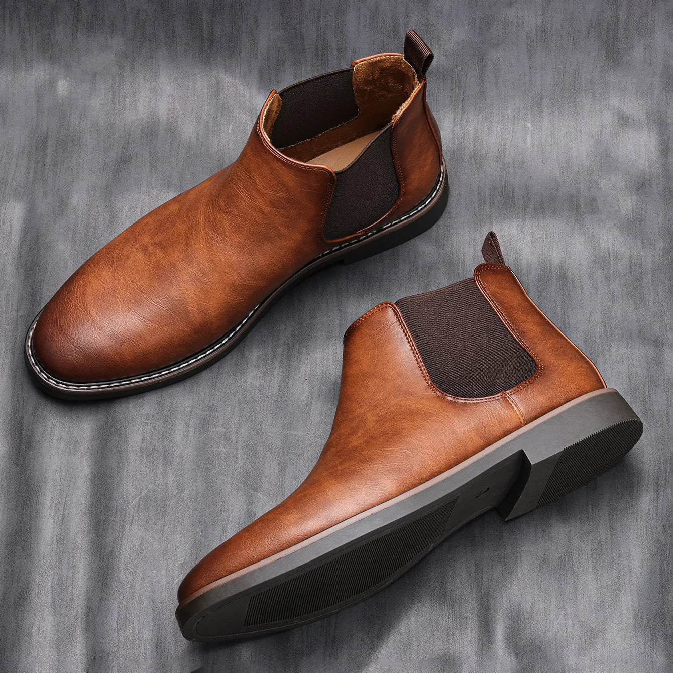Ryder | Black Chelsea Boots for Men - High-Quality Leather, Slip-On Design 3