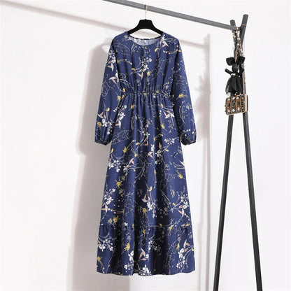 Variant image for Sapphire Floral Maxi Dress | Long Sleeve Maxi Dress for Women-18