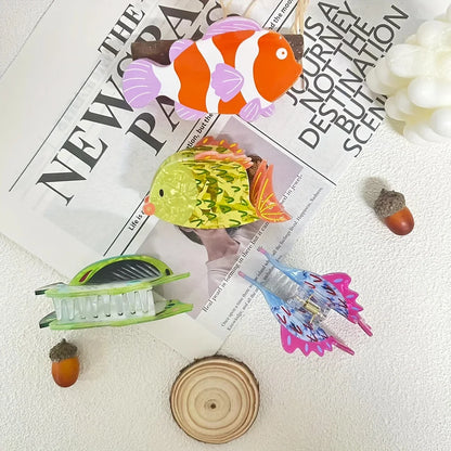 Stylish Girls Hair Clip Fashion Shark Hair Slide