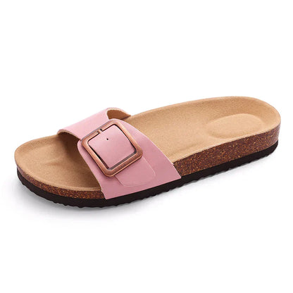 Earth Tone Buckle Sandals