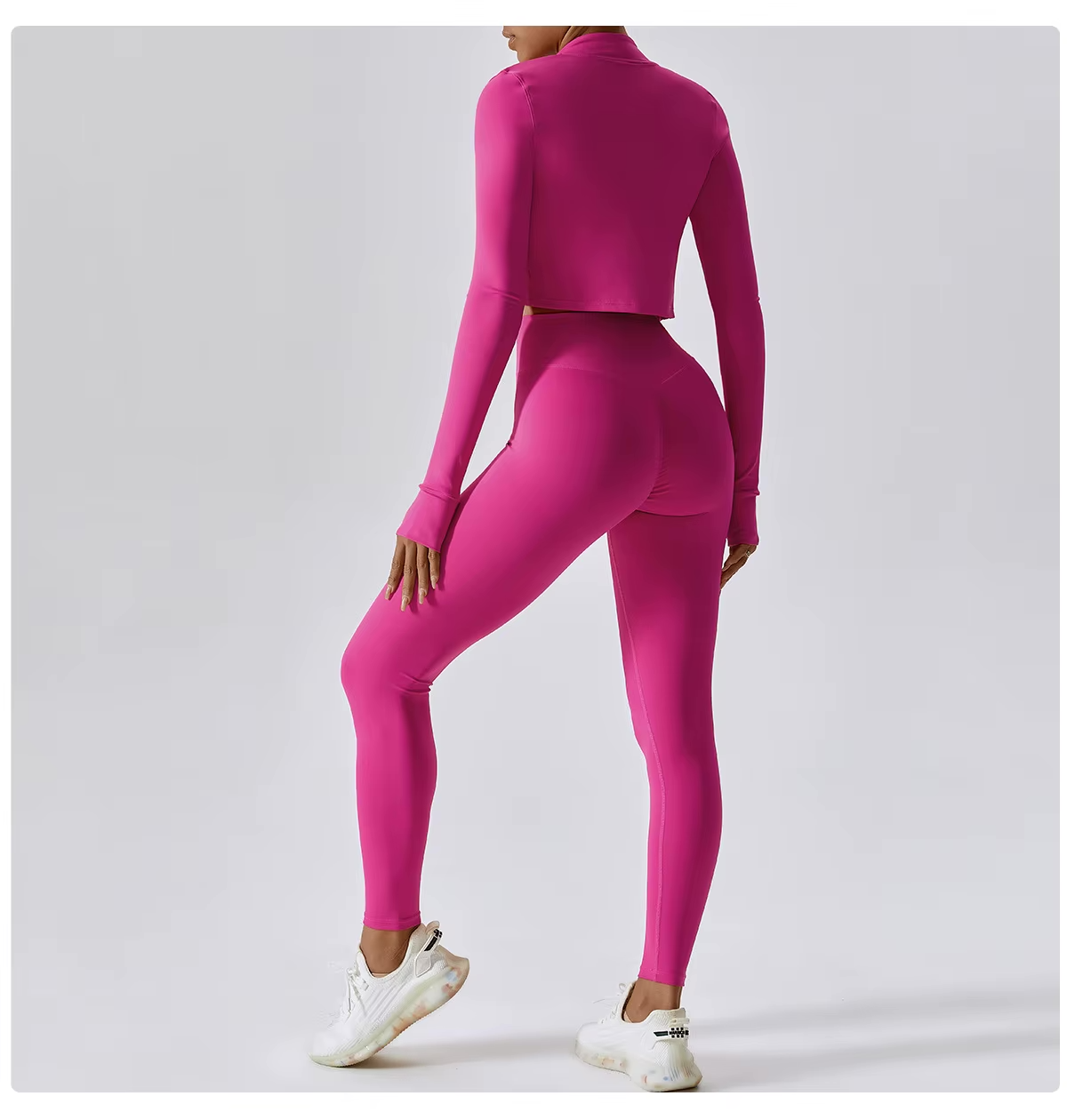 Yoga 3-Piece Outfit Set with Leggings and Top