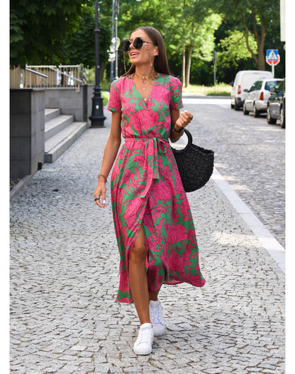 Lightweight Womens Floral Beach Maxi Dress - Luxivelle
