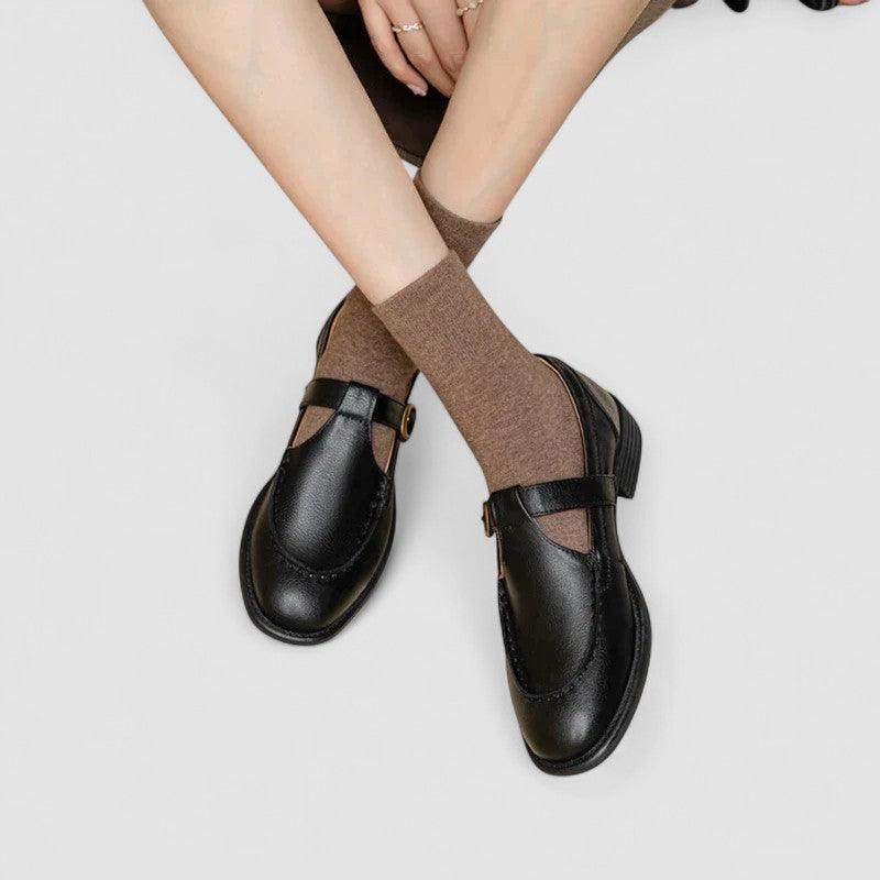 Comfortable Wide Toe Mary Jane Shoes - Luxivelle
