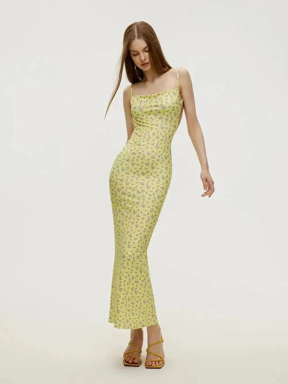Variant image for Lily | Womens Dress - Floral Suspender for Summer-8