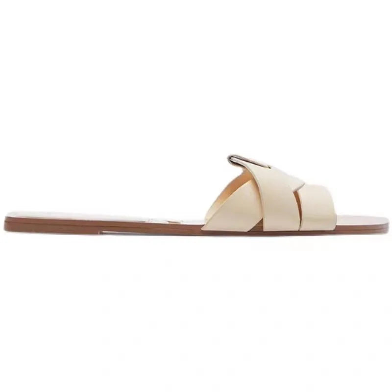 Comfortable Flat Sandal Slide - Luxivelle