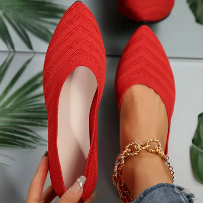 Ladies Classic Flat Slip On Shoes