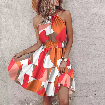 Elegant Strapless Summer Dress
