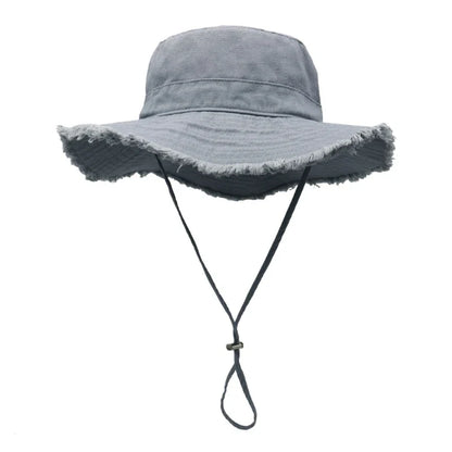 Relaxed Fit Wide Brim Summer Fisherman Hat