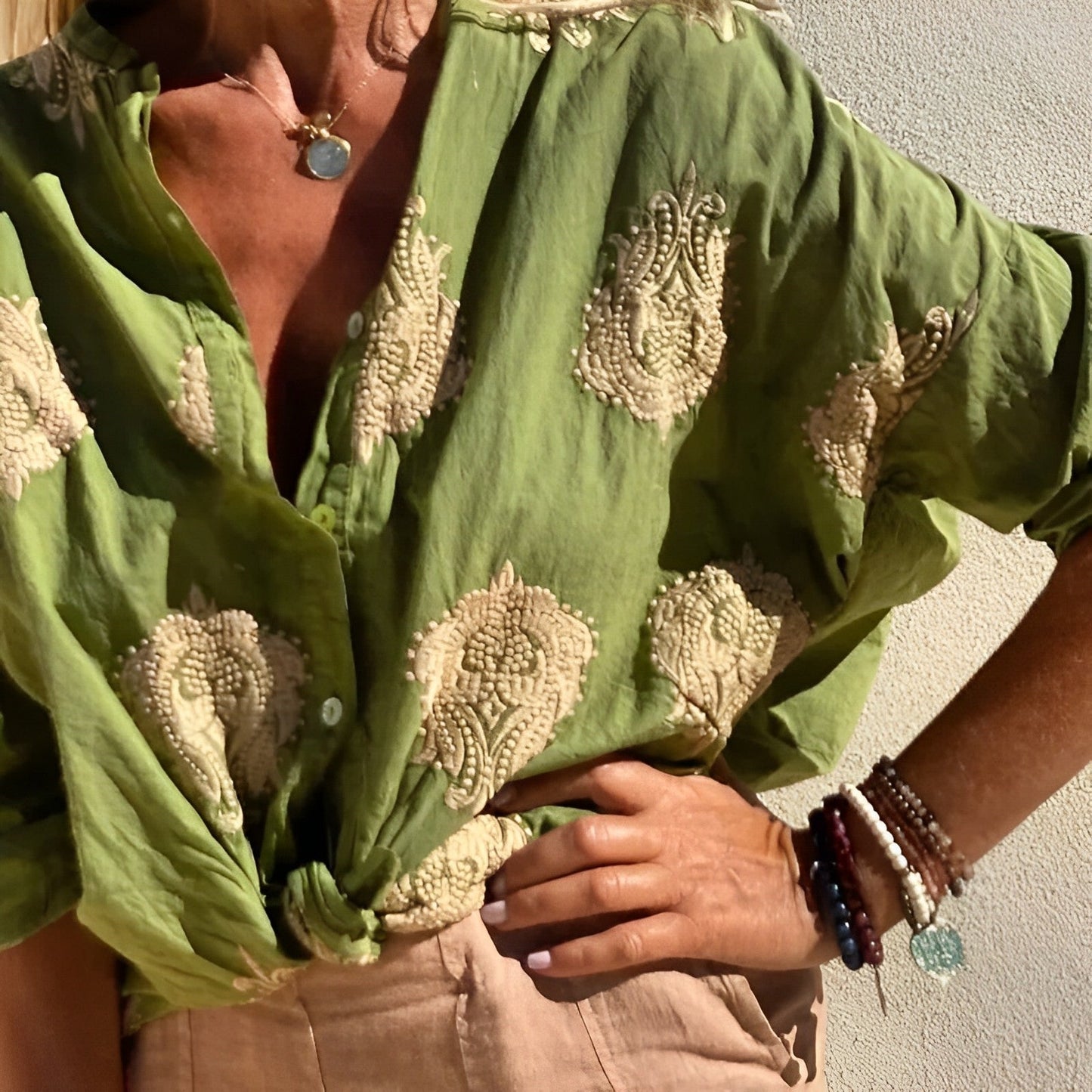 Women's Casual Comfort Fit Button Shirt