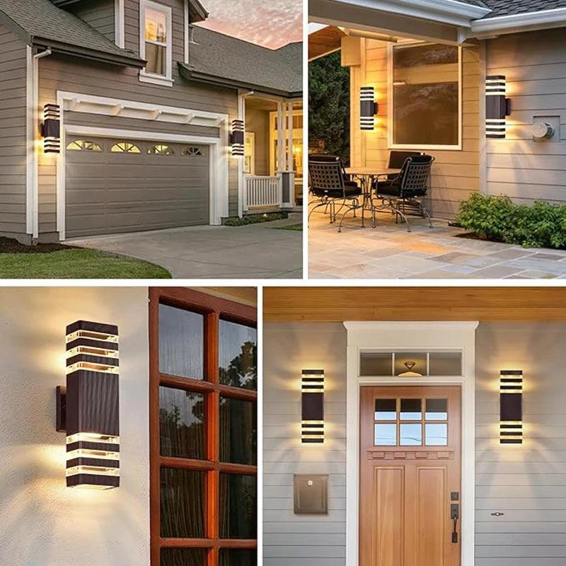 Bright LED Exterior Wall Lamp - Waterproof Up Down Light