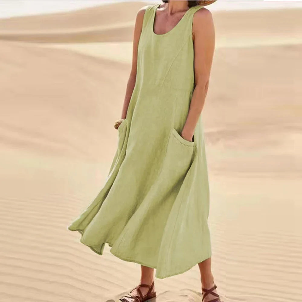 Celine | Women's Summer Midi Dress-3