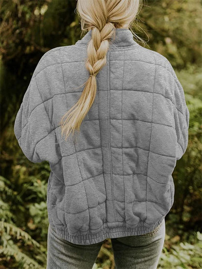 Women's Padded Zip Up Slim Fit Jacket