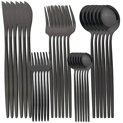 Elegant 24K Gold Flatware Set