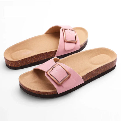 Earth Tone Buckle Sandals