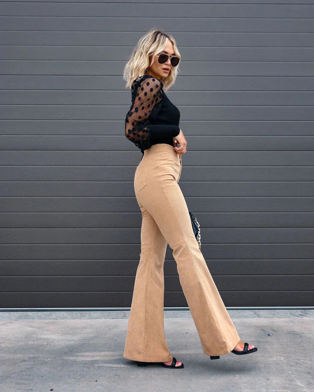 Ladies Comfortable Wide Leg Cotton Summer Pants
