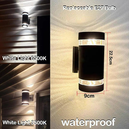 Bright LED Exterior Wall Lamp - Waterproof Up Down Light
