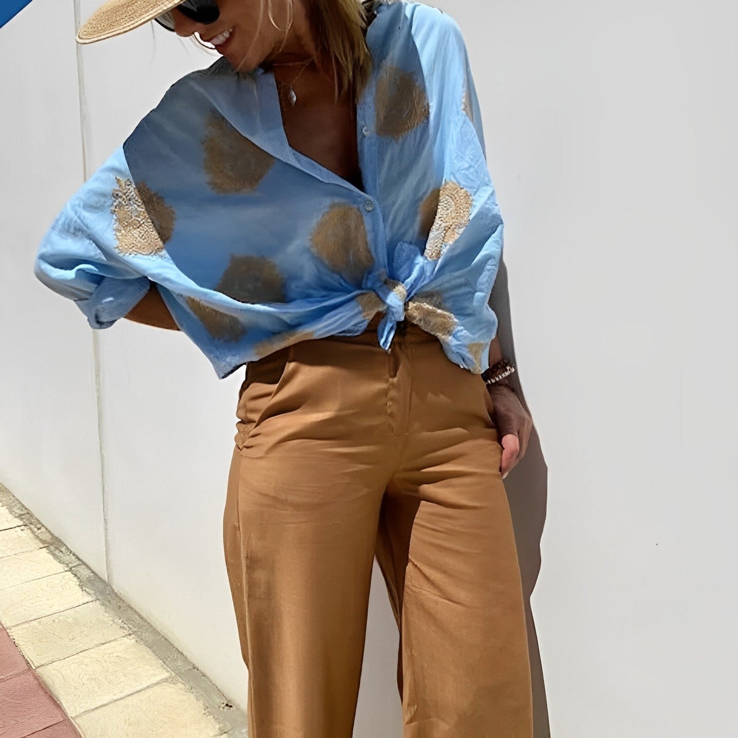 Women's Casual Comfort Fit Button Shirt