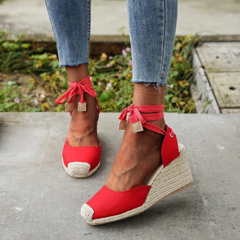 Evelyn | Women's Sandals - Espadrille Ankle Strap-3