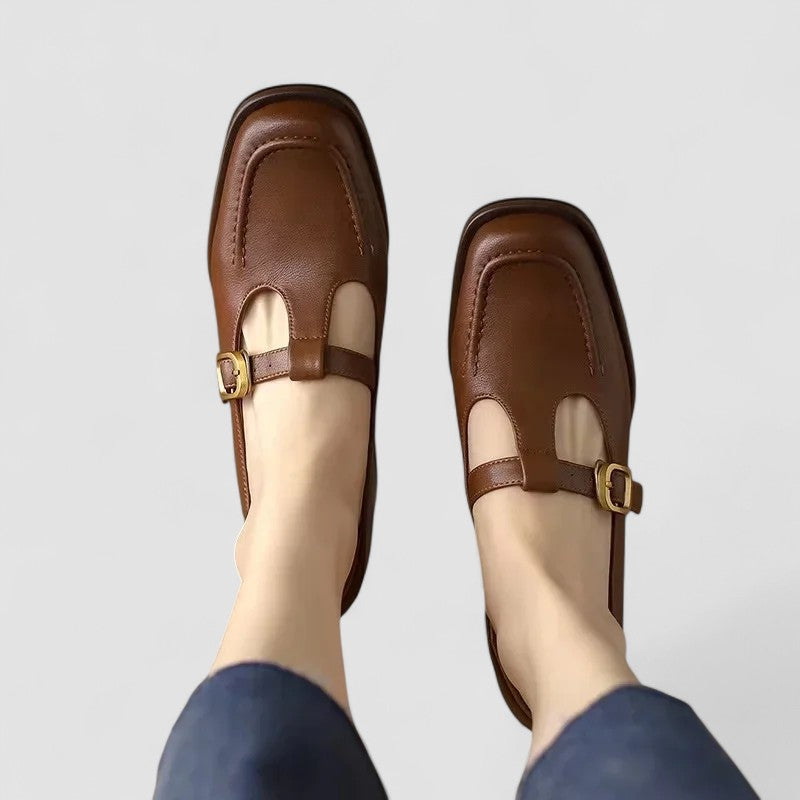 Comfortable Arch Support Mary Jane Flat Shoes - Luxivelle