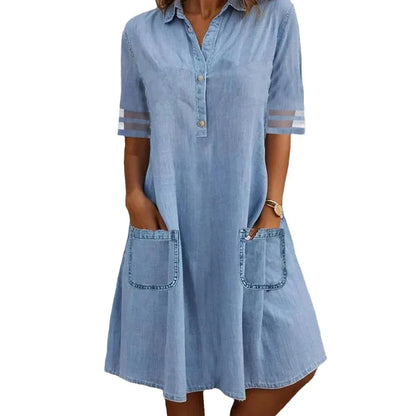 Casual Blue Summer Dress