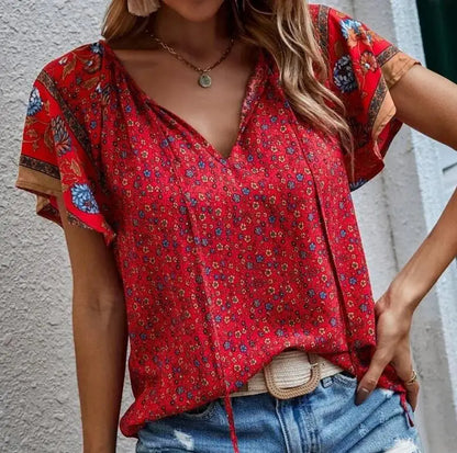 Women's Classic Comfortable V-Neck Top