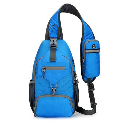 Waterproof Crossbody Daypack with Multiple Pockets