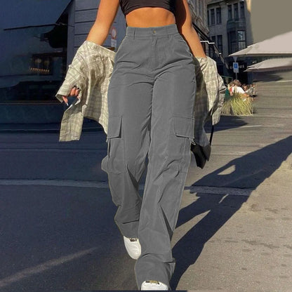 Comfortable High Waisted Cargo Pants for Women