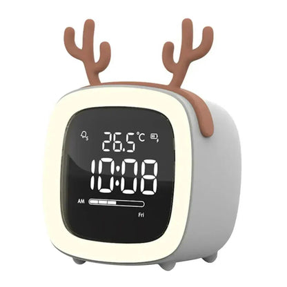 Fun Kids LED Clock with Nightlight and Rechargeable Battery