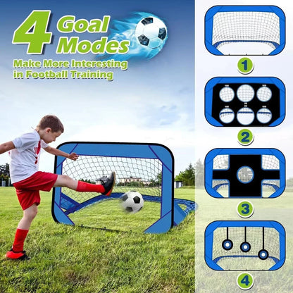 Portable Kids Soccer Goal Set – Foldable Football Net