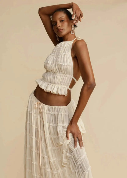 Haven | Two Piece Skirt and Top Set-5