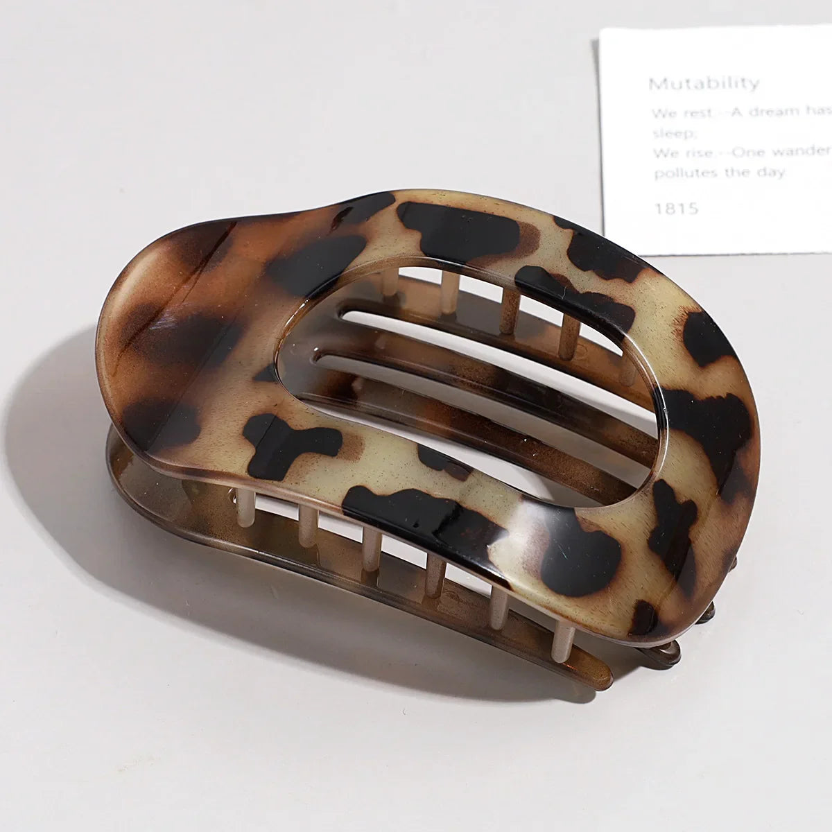 Simple Matte Hair Clips for Women Oval Hair Bun Holders