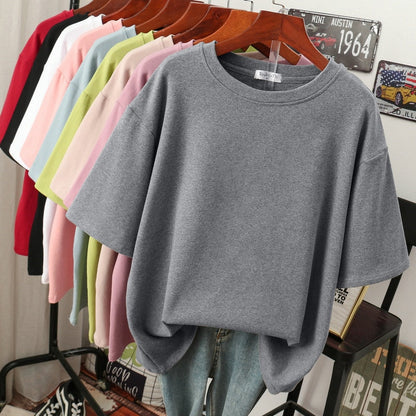 Lightweight Women's Cotton Casual Plus Size T-Shirt