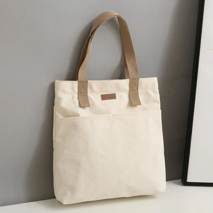 Variant image for Cora | Canvas Tote Bag - Large Capacity Beach Bag-1