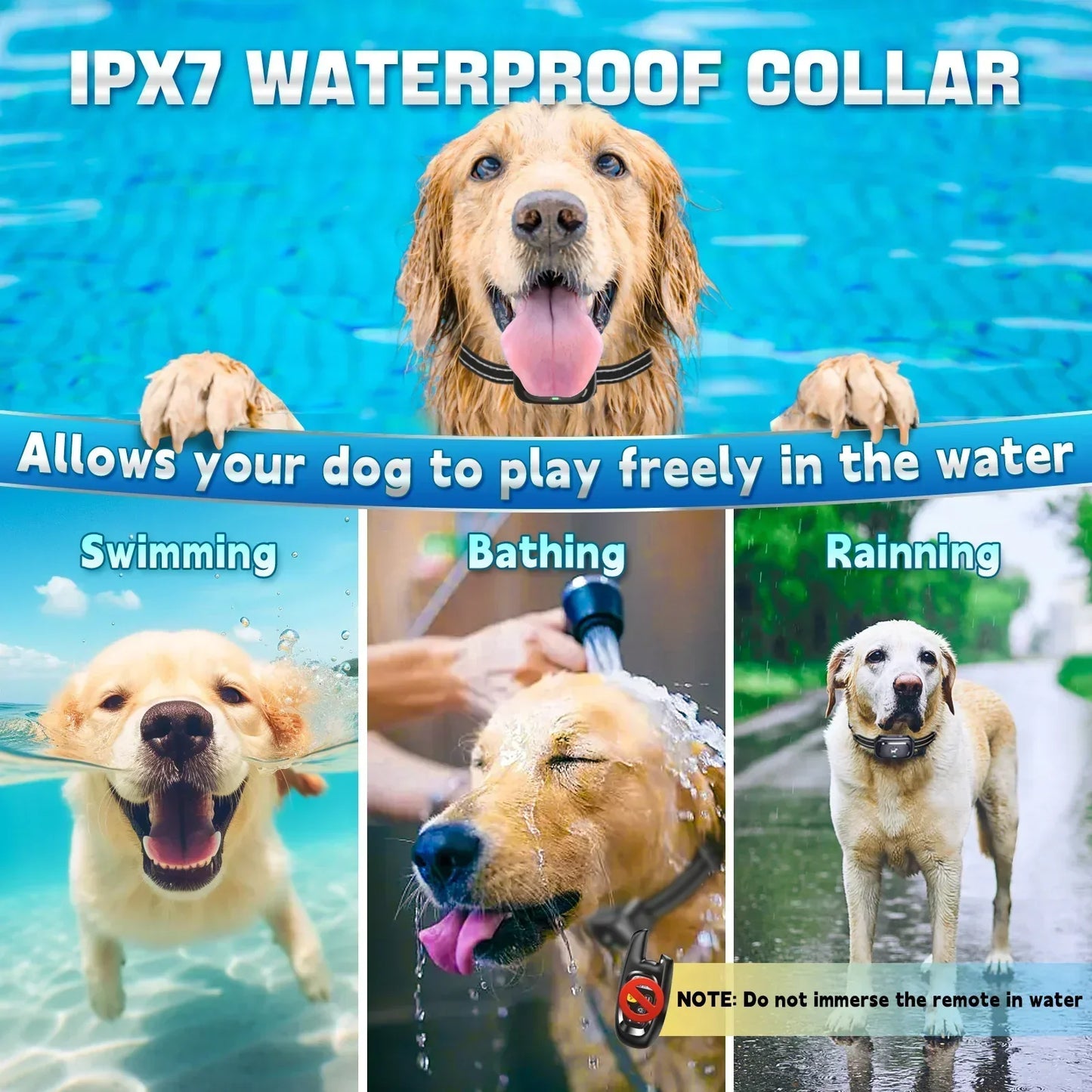 Waterproof Dog Training Collar with Remote Control