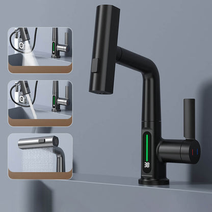 Flexible LED Faucet with 360° Swivel and Spray Nozzle - Luxivelle