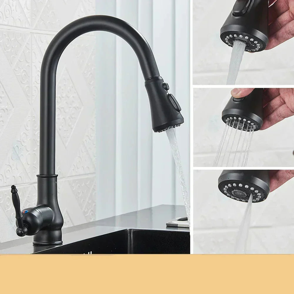 Classic Brass Kitchen Faucet - Traditional Mixer Tap