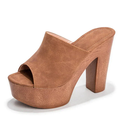 Elevated Heel Summer Sandals
