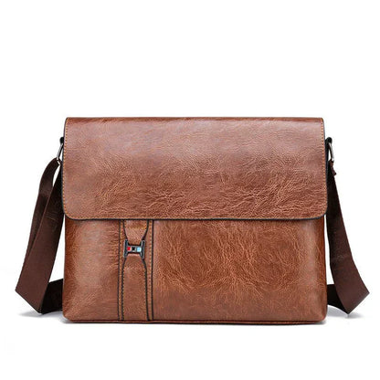 Simple Big Genuine Leather Tote Bag