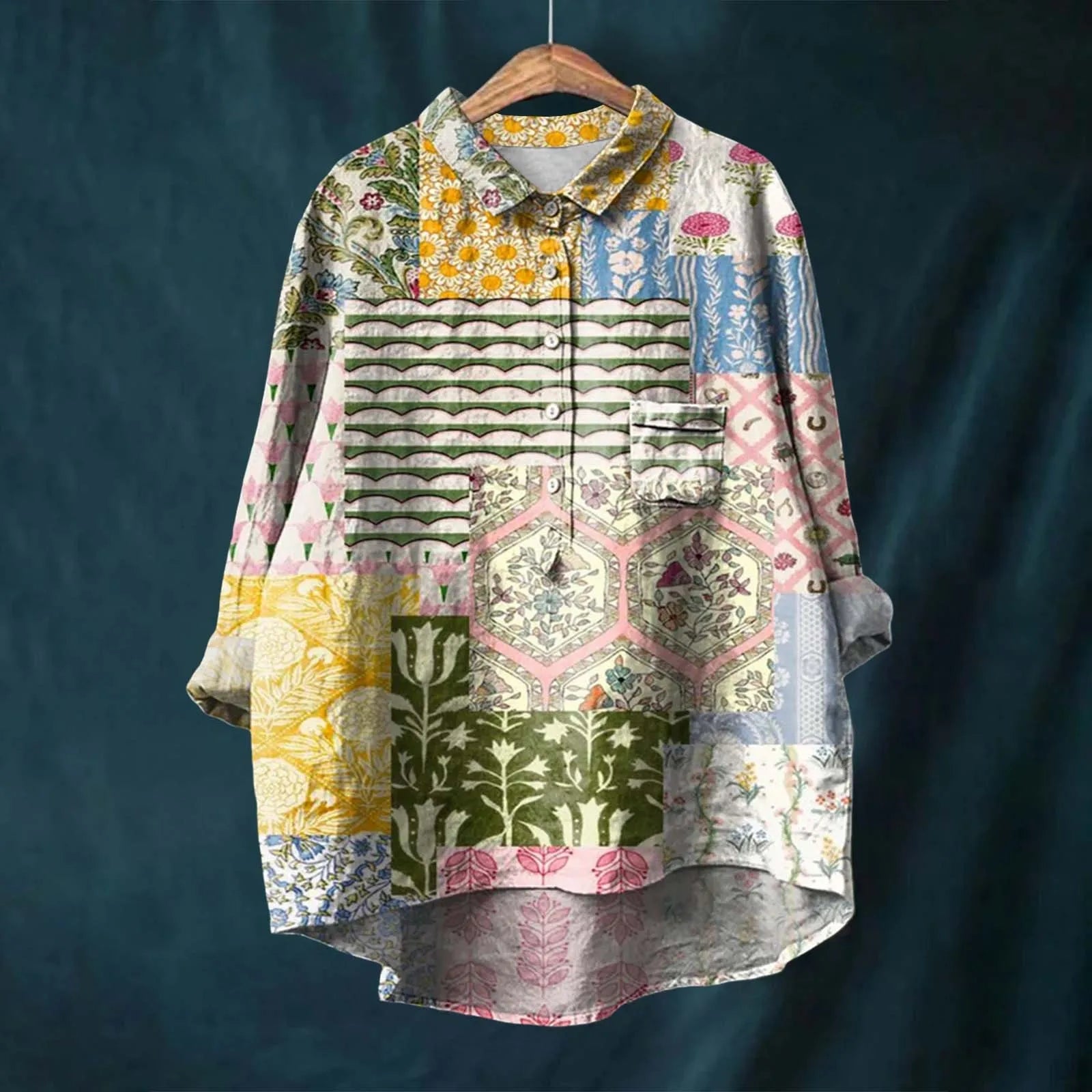 Variant image for Liesa | Floral Shirt for Women – Lightweight Fabric, Elegant Design-13