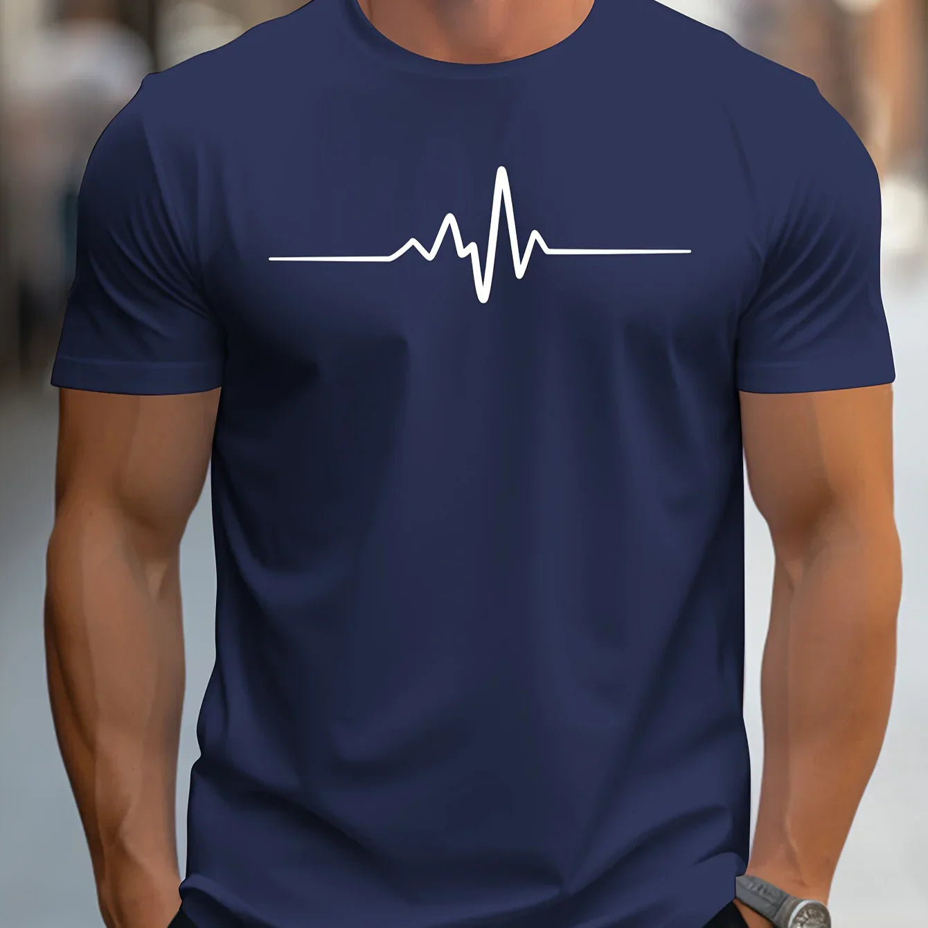 Men's Classic Graphic T-Shirt Comfortable Casual Tee
