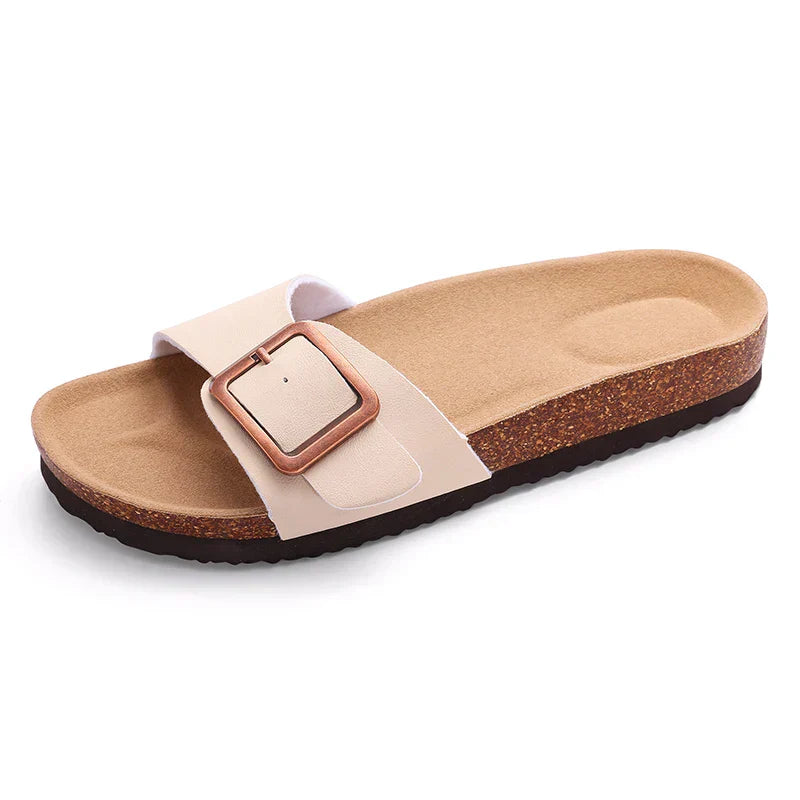 Earth Tone Buckle Sandals
