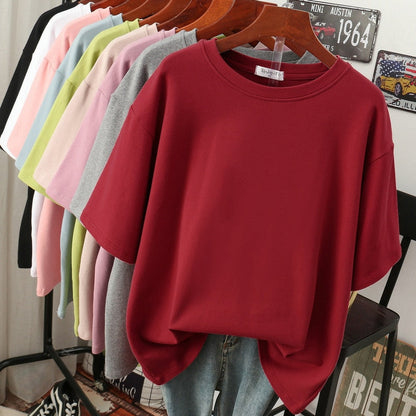 Lightweight Women's Cotton Casual Plus Size T-Shirt