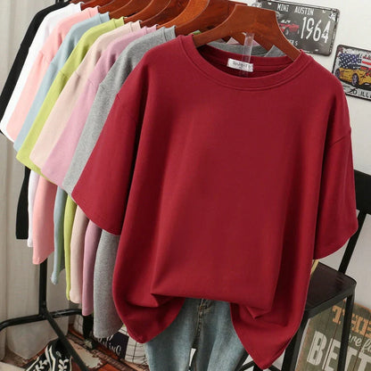 Rhoswen Oversized T Shirt – Soft Cotton Blend, Casual Fit-3