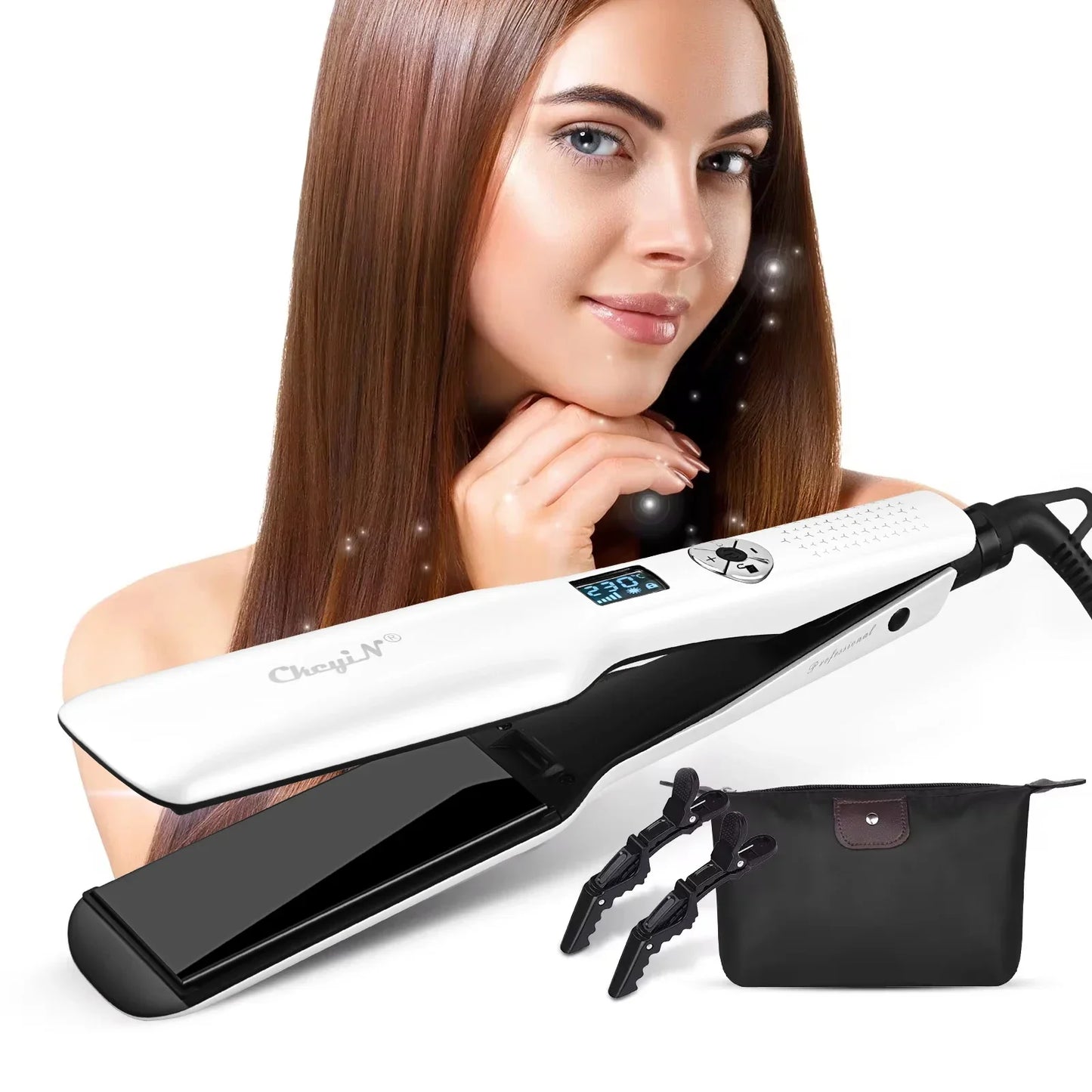 Advanced Ceramic Flat Iron with Digital Screen