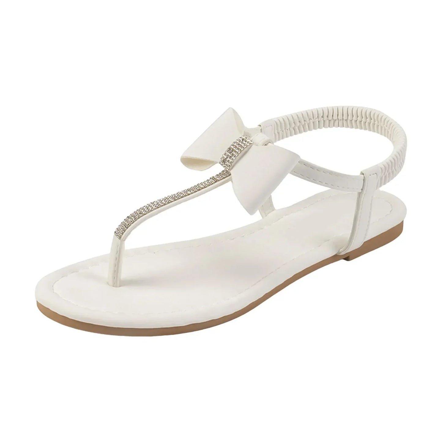 Glittery Buckle Strap Sandals