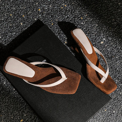 Elegant High Heel Wedge Sandals