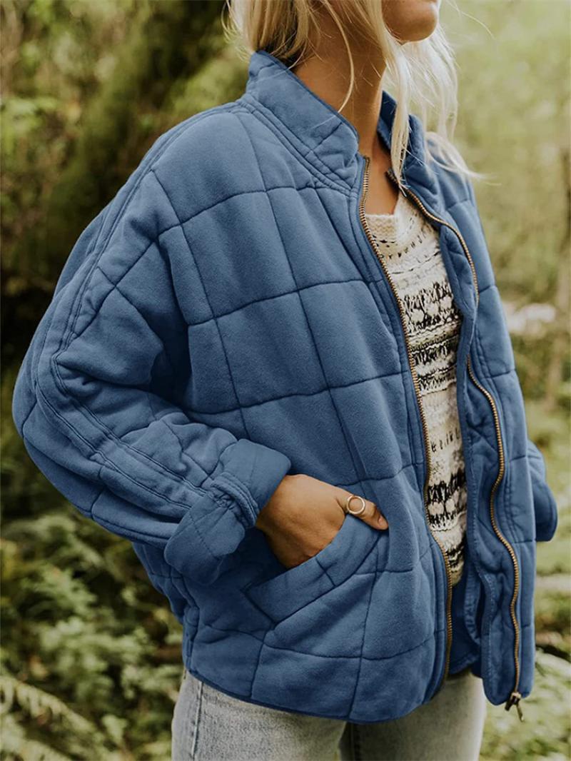 Women's Padded Zip Up Slim Fit Jacket