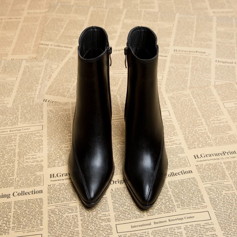 Chic Low Heel Ankle Boots